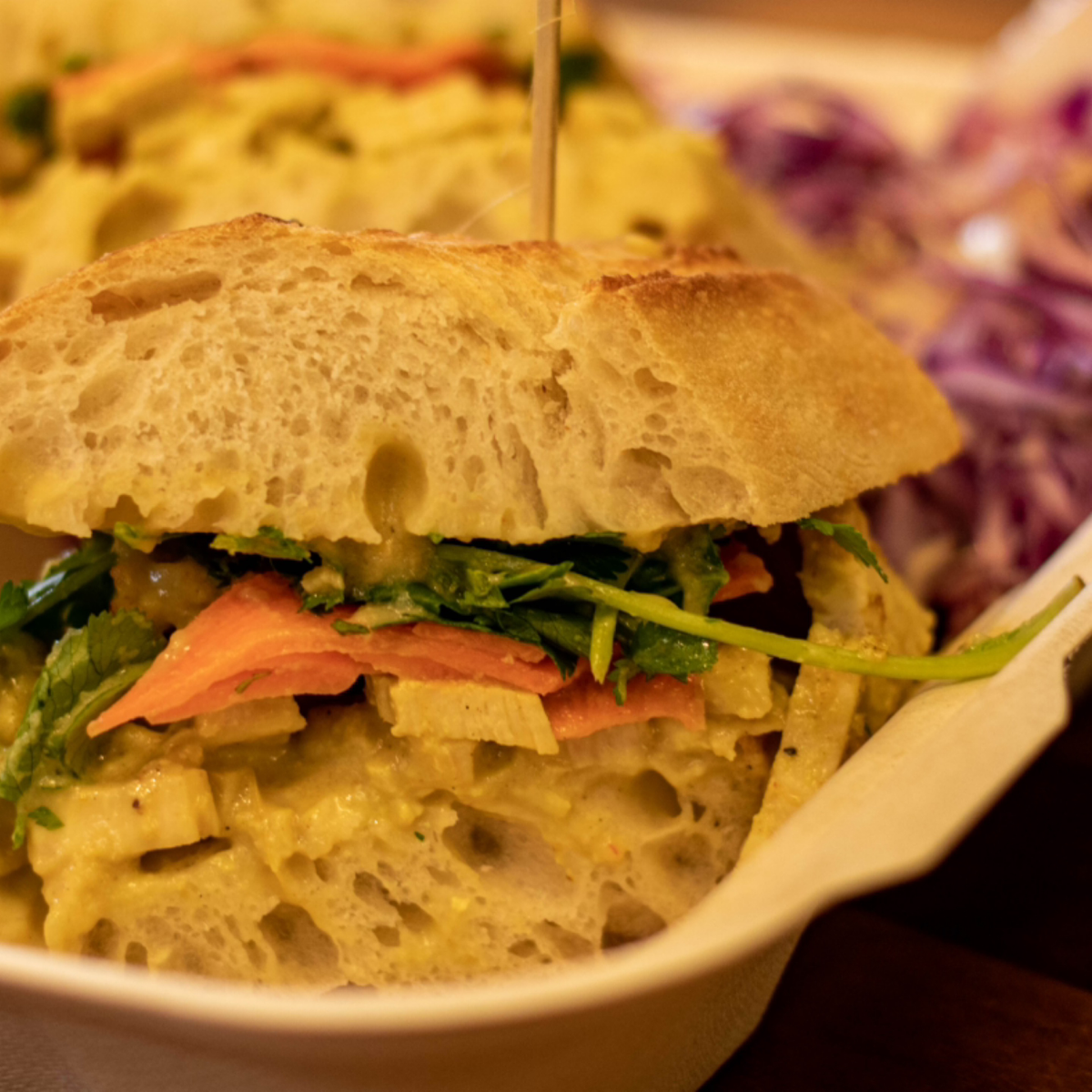 Sandwich close up